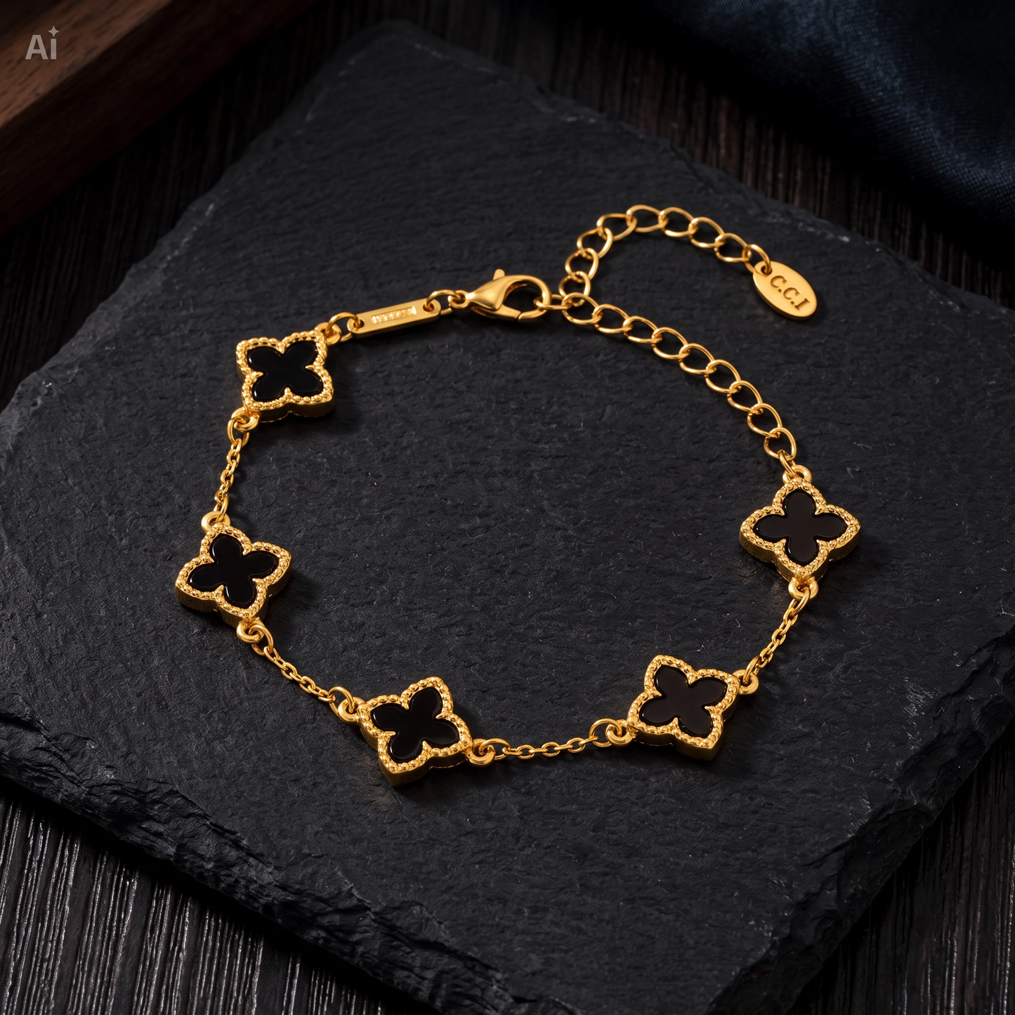 Gouden Klaver Armband ✨ (18K Goudlook)